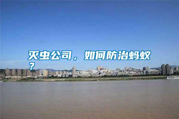 滅蟲(chóng)公司，如何防治螞蟻？