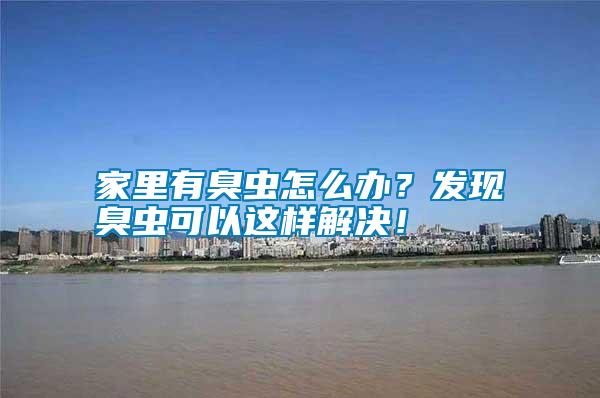 家里有臭蟲怎么辦？發(fā)現(xiàn)臭蟲可以這樣解決！