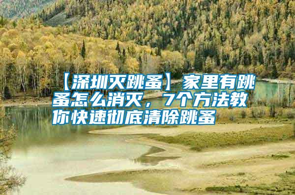 【深圳滅跳蚤】家里有跳蚤怎么消滅，7個(gè)方法教你快速?gòu)氐浊宄?/></p>
             <p style=