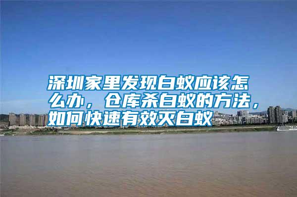 深圳家里發(fā)現(xiàn)白蟻應(yīng)該怎么辦，倉庫殺白蟻的方法，如何快速有效滅白蟻