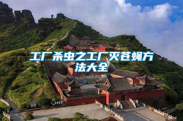 工廠殺蟲(chóng)之工廠滅蒼蠅方法大全