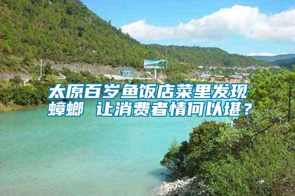 太原百歲魚飯店菜里發(fā)現(xiàn)蟑螂 讓消費(fèi)者情何以堪？
