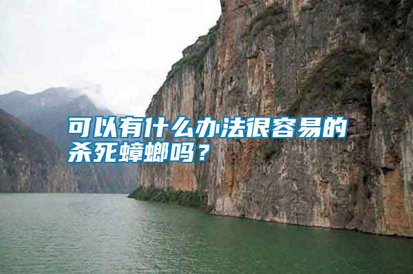 可以有什么辦法很容易的殺死蟑螂嗎？
