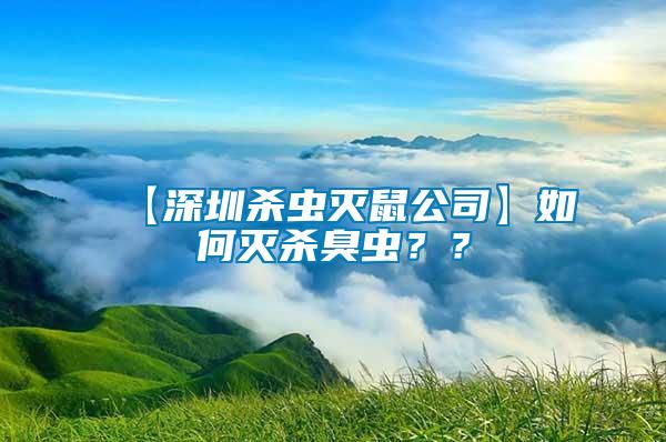 【深圳殺蟲滅鼠公司】如何滅殺臭蟲？？