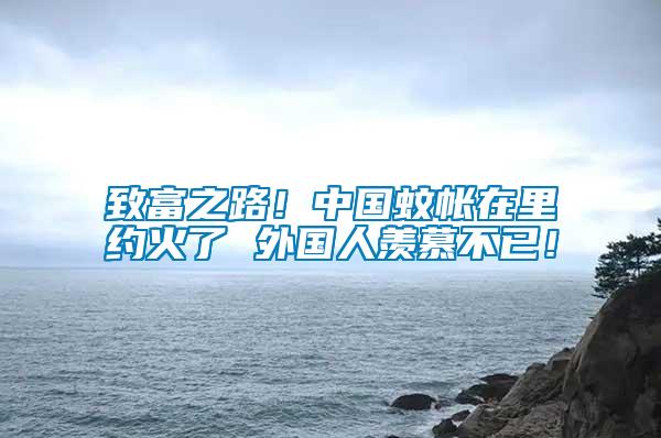 致富之路！中國蚊帳在里約火了 外國人羨慕不已！