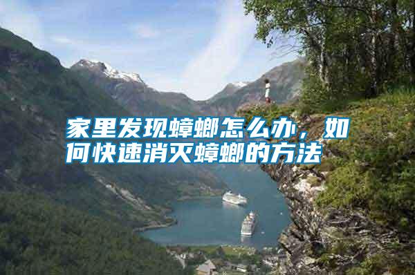 家里發(fā)現(xiàn)蟑螂怎么辦，如何快速消滅蟑螂的方法