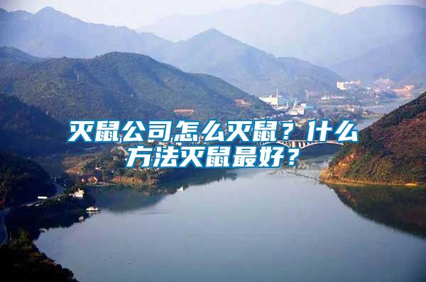 滅鼠公司怎么滅鼠？什么方法滅鼠最好？