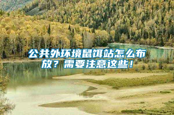 公共外環(huán)境鼠餌站怎么布放？需要注意這些！