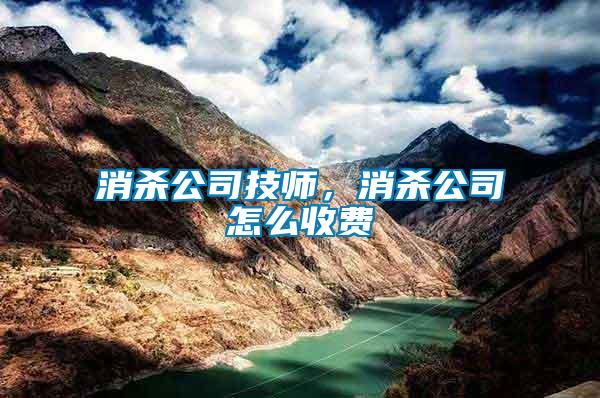 消殺公司技師，消殺公司怎么收費(fèi)