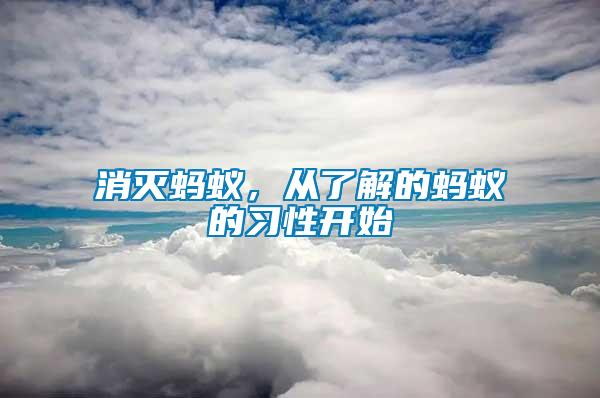 消滅螞蟻，從了解的螞蟻的習(xí)性開始