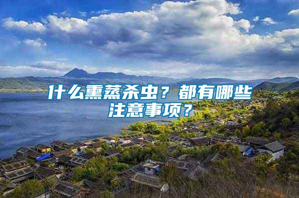 什么熏蒸殺蟲(chóng)？都有哪些注意事項(xiàng)？