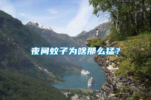 夜間蚊子為啥那么猛？
