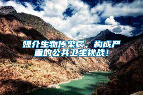 媒介生物傳染病，構成嚴重的公共衛(wèi)生挑戰(zhàn)！