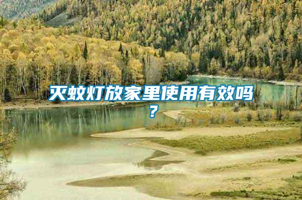 滅蚊燈放家里使用有效嗎？