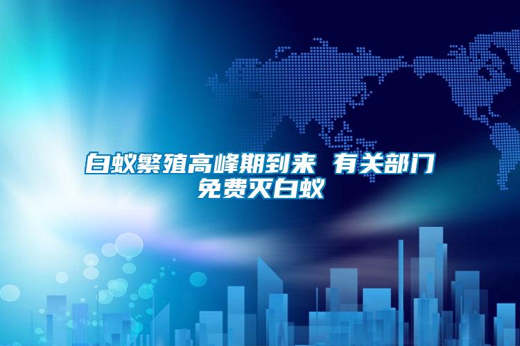 白蟻繁殖高峰期到來(lái) 有關(guān)部門(mén)免費(fèi)滅白蟻