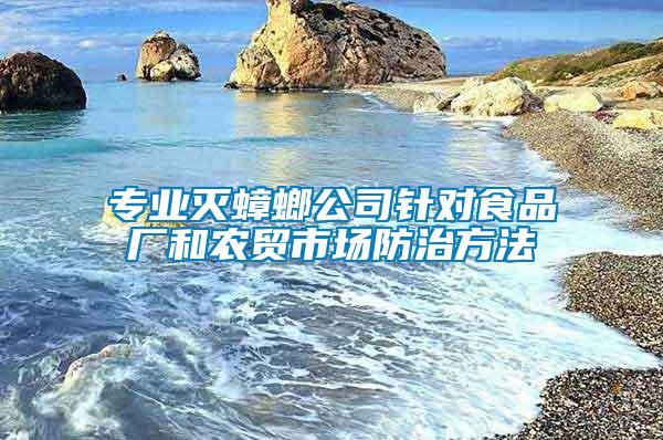 專業(yè)滅蟑螂公司針對(duì)食品廠和農(nóng)貿(mào)市場(chǎng)防治方法