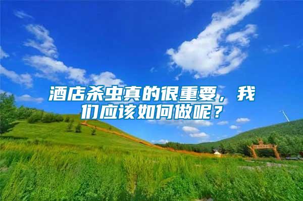酒店殺蟲(chóng)真的很重要，我們應(yīng)該如何做呢？