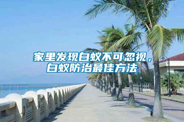 家里發(fā)現(xiàn)白蟻不可忽視，白蟻防治最佳方法