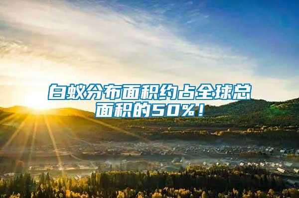 白蟻分布面積約占全球總面積的50%！