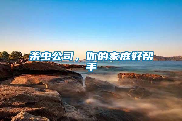殺蟲公司，你的家庭好幫手
