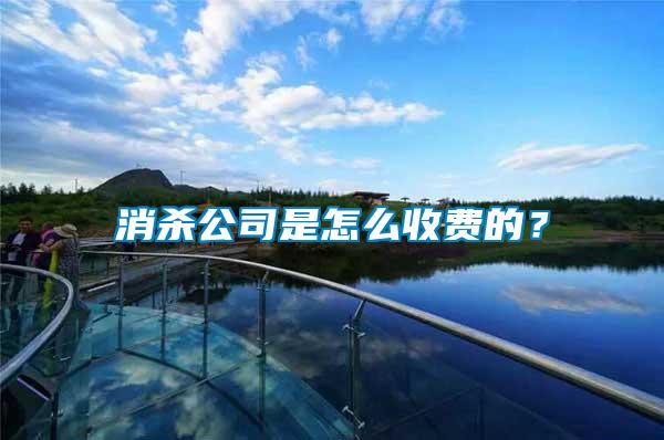 消殺公司是怎么收費(fèi)的？