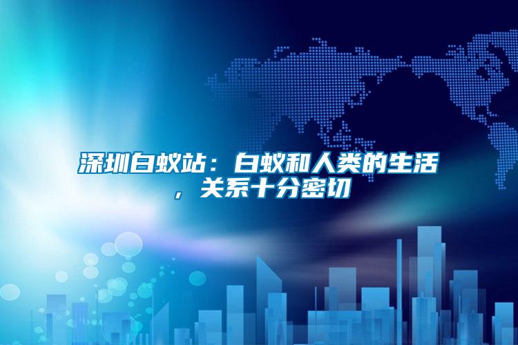 深圳白蟻站：白蟻和人類的生活，關(guān)系十分密切