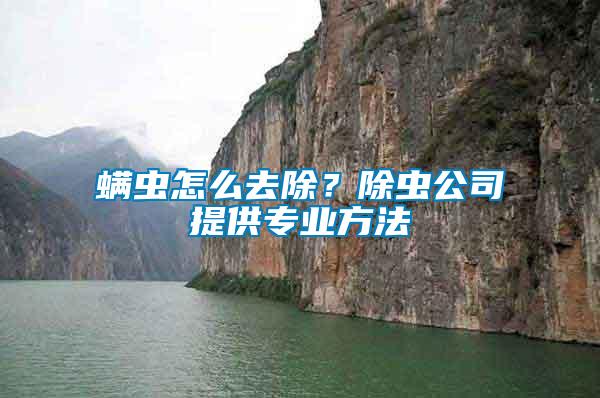 螨蟲怎么去除？除蟲公司提供專業(yè)方法
