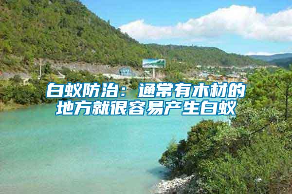 白蟻防治：通常有木材的地方就很容易產生白蟻