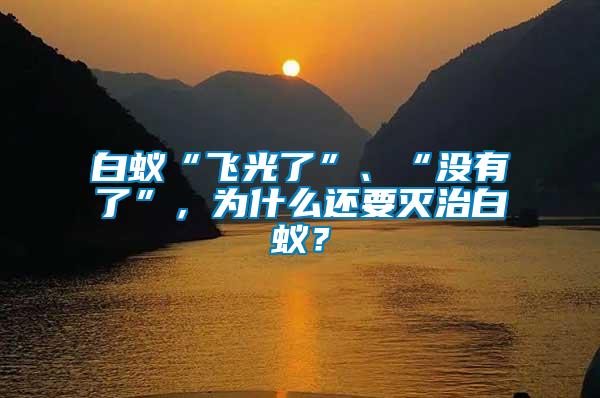 白蟻“飛光了”、“沒有了”，為什么還要滅治白蟻？