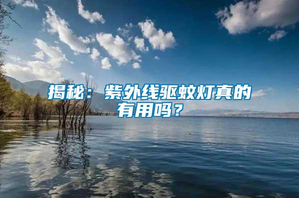 揭秘：紫外線驅蚊燈真的有用嗎？