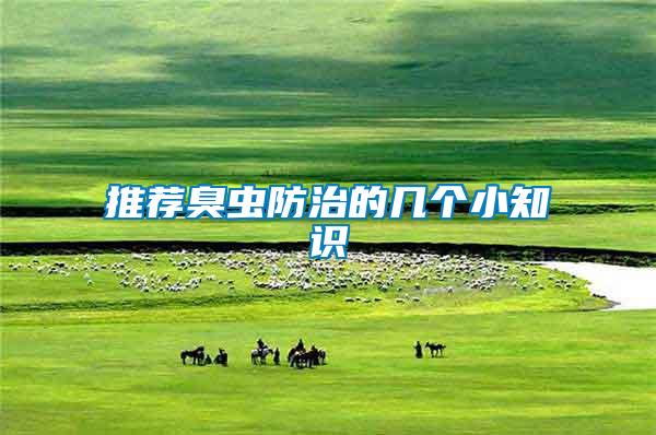 推薦臭蟲防治的幾個(gè)小知識