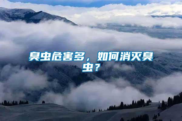 臭蟲危害多，如何消滅臭蟲？