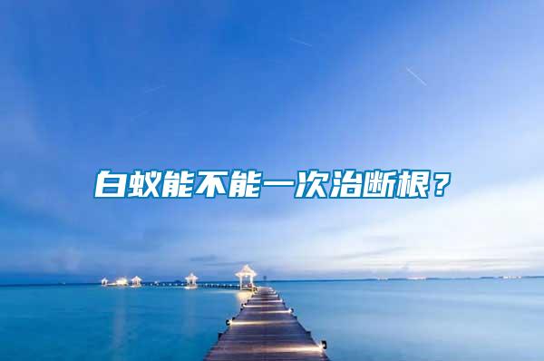 白蟻能不能一次治斷根？