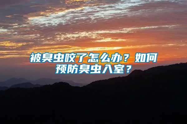 被臭蟲咬了怎么辦？如何預防臭蟲入室？