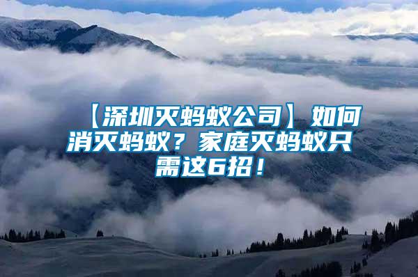 【深圳滅螞蟻公司】如何消滅螞蟻？家庭滅螞蟻只需這6招！