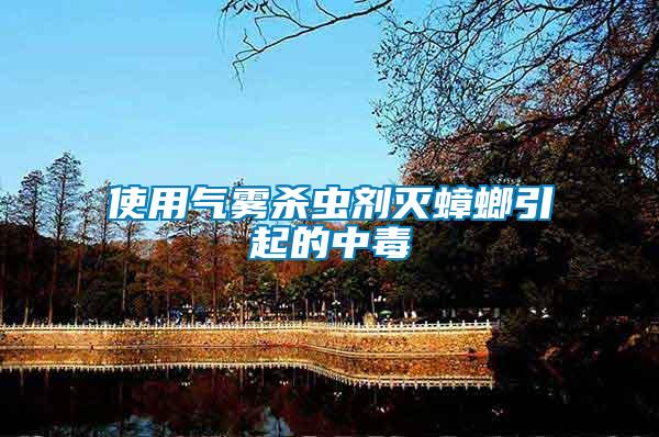 使用氣霧殺蟲(chóng)劑滅蟑螂引起的中毒