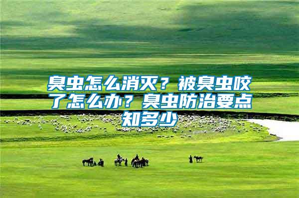 臭蟲(chóng)怎么消滅？被臭蟲(chóng)咬了怎么辦？臭蟲(chóng)防治要點(diǎn)知多少