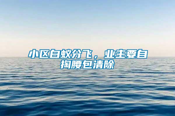 小區(qū)白蟻分飛，業(yè)主要自掏腰包清除