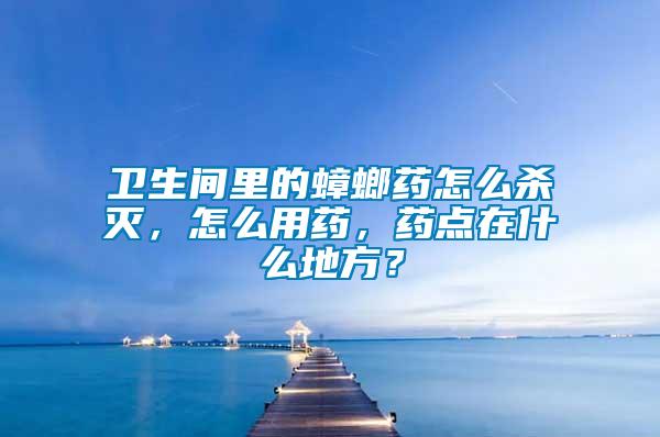 衛(wèi)生間里的蟑螂藥怎么殺滅，怎么用藥，藥點(diǎn)在什么地方？