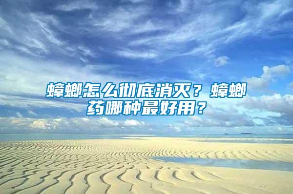 蟑螂怎么徹底消滅？蟑螂藥哪種最好用？