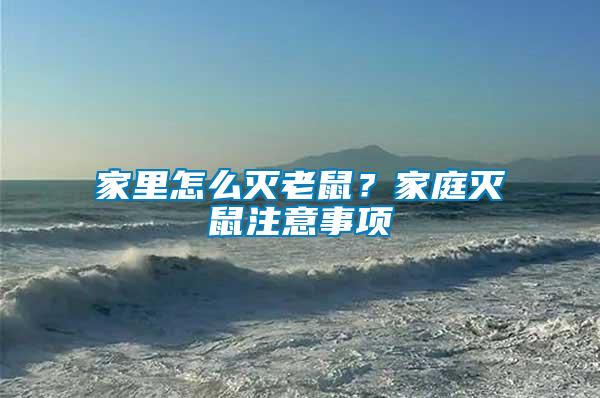 家里怎么滅老鼠？家庭滅鼠注意事項(xiàng)
