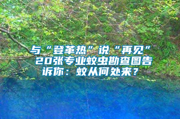 與“登革熱”說“再見” 20張專業(yè)蚊蟲勘查圖告訴你：蚊從何處來？