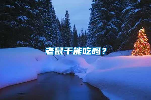 老鼠干能吃嗎？