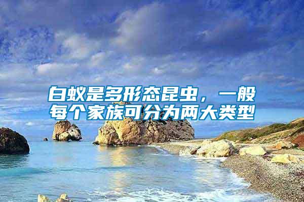 白蟻是多形態(tài)昆蟲，一般每個(gè)家族可分為兩大類型