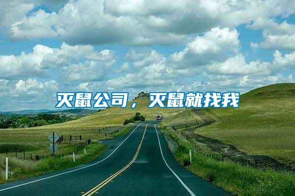滅鼠公司，滅鼠就找我