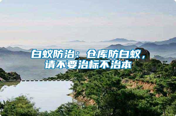 白蟻防治：倉庫防白蟻，請不要治標(biāo)不治本