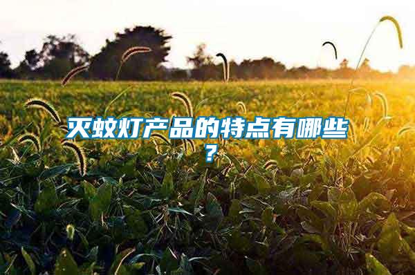 滅蚊燈產(chǎn)品的特點有哪些？