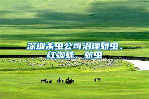 深圳殺蟲公司治理蚜蟲、紅蜘蛛、蚧蟲