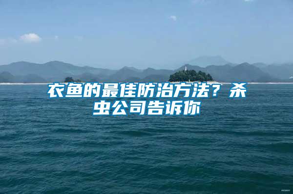 衣魚的最佳防治方法？殺蟲公司告訴你