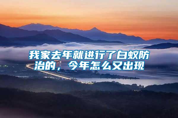 我家去年就進(jìn)行了白蟻防治的，今年怎么又出現(xiàn)